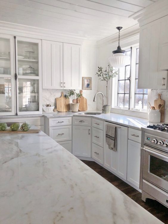 marble cabinets kitchen 