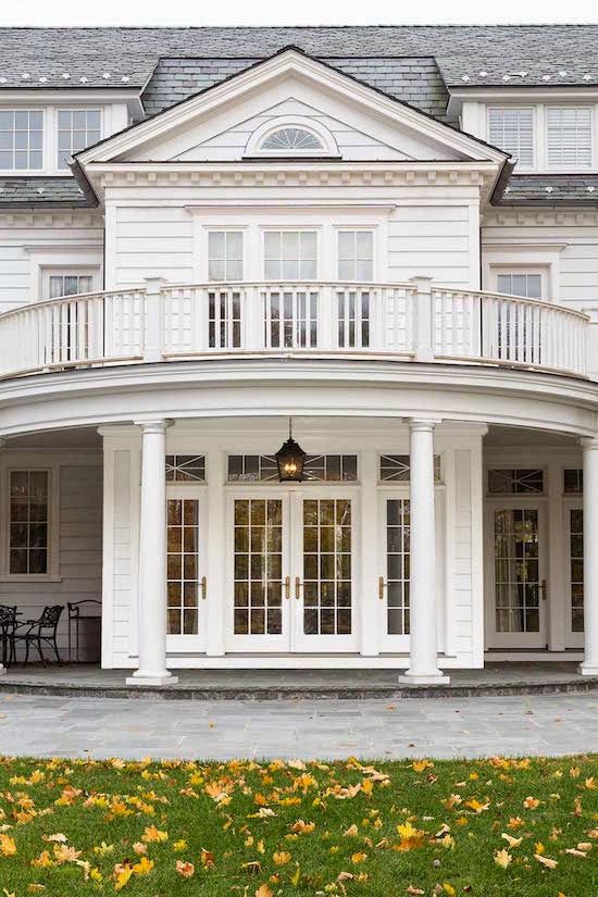 pillar and terraces in Dutch colonial house