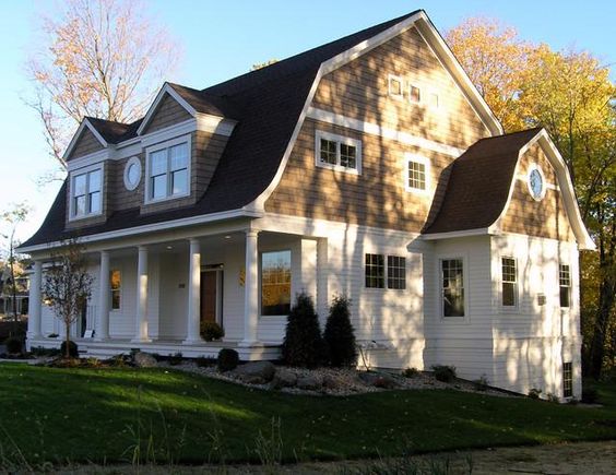 roof of Dutch colonial house