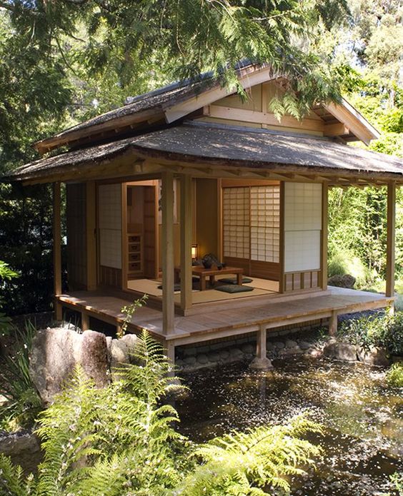 Japanese home design with stilts