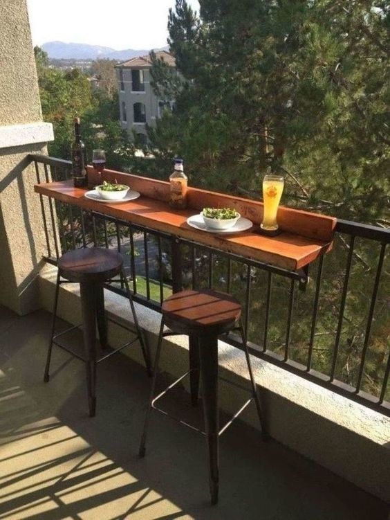 mini bar balcony style