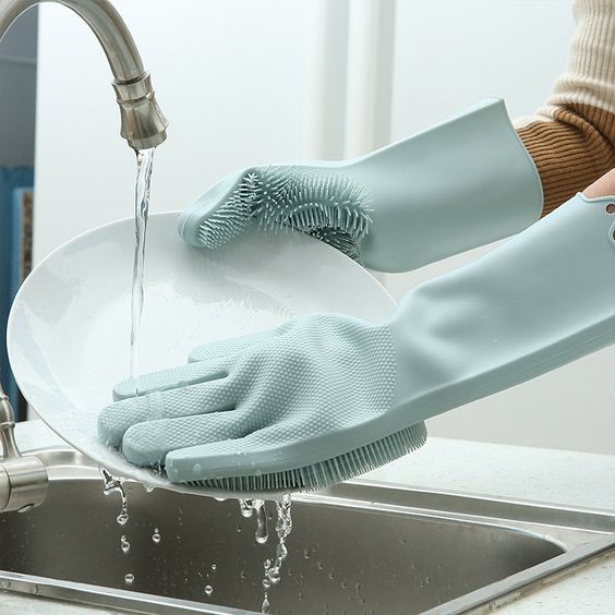 silicone dishwashing gloves germ-free