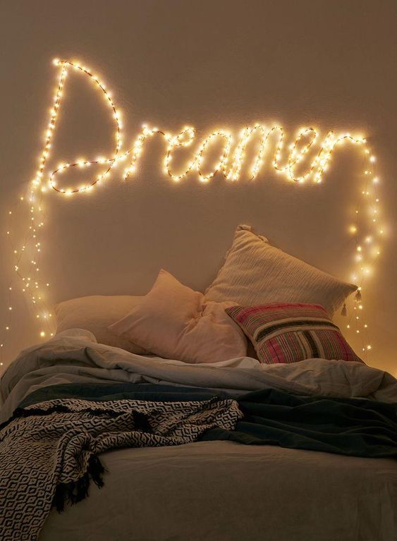 fairy lights ideas inspirational word