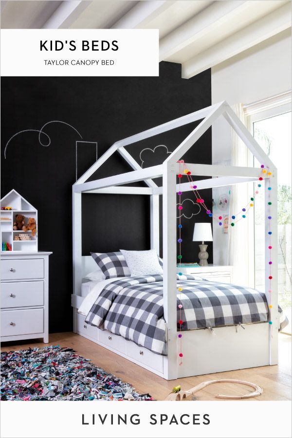 black wallpaper art bedroom design for kids