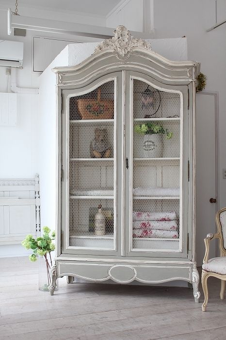 French Armoire for a shabby chic room decor