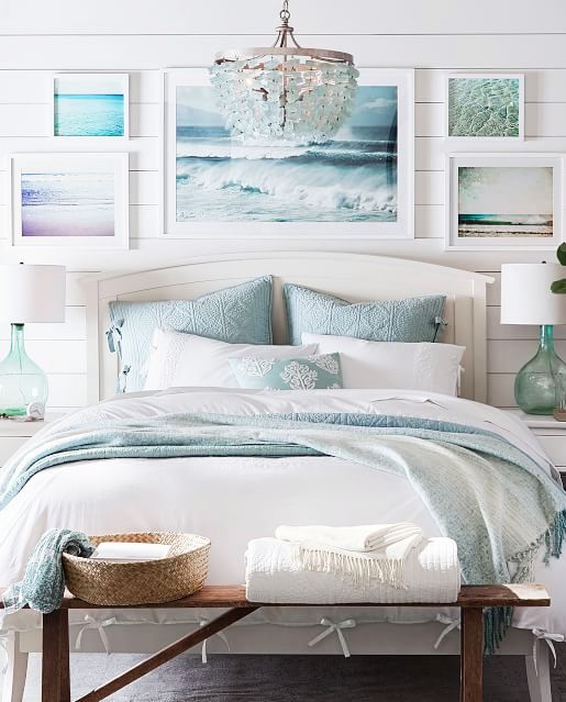 crystal chandelier for a coastal bedroom ideas