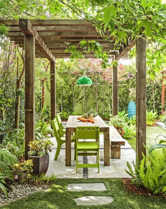 green patio ideas