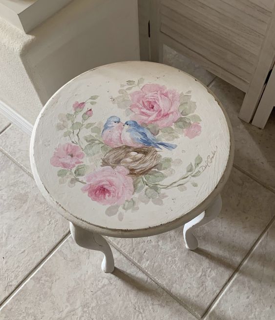 romantic vintage table for shabby chic furniture