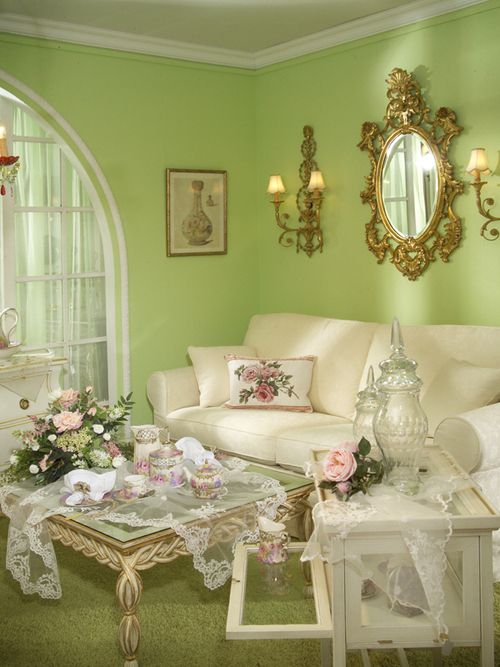 sweet shabby chic living room decor