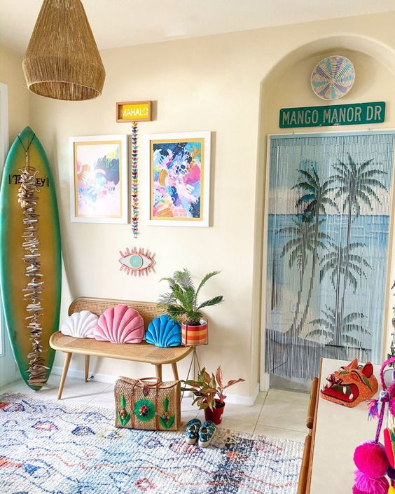 Tropical Bohemian Bedroom Ideas