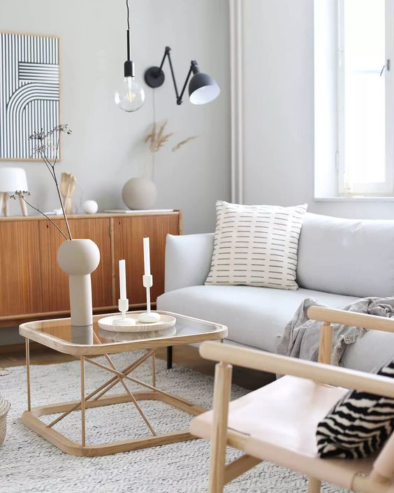 Scandinavian wooden furniture