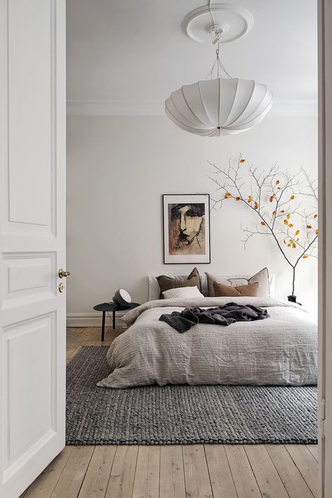 artistic Scandinavian bedroom ideas