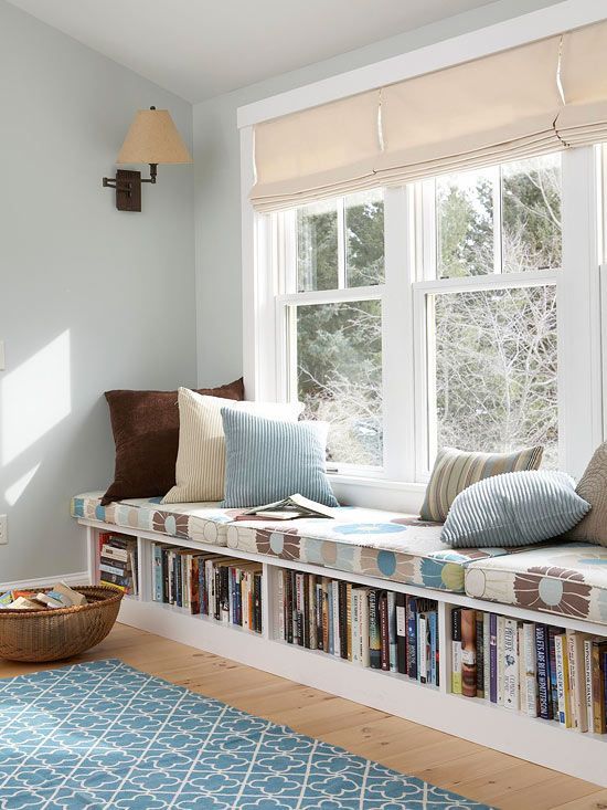 cozy reading nook with natural lighting