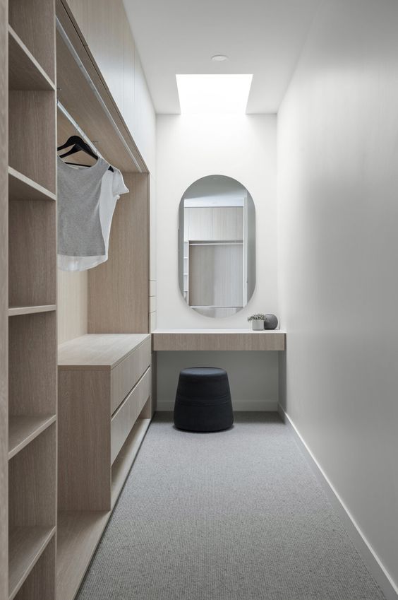 cozy minimalist walk-in wardrobe ideas