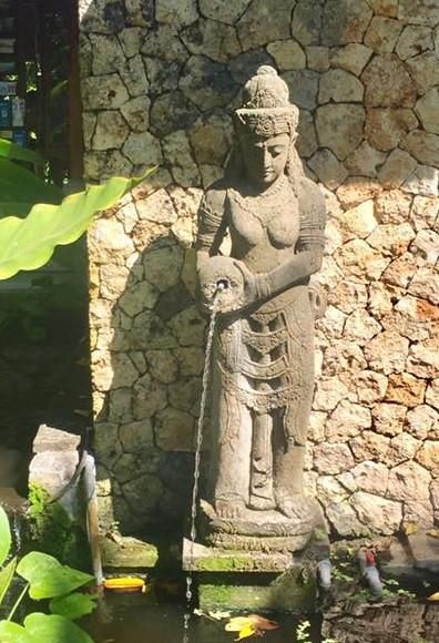 Balinese garden statue Sri Dewi Rice Water Feature