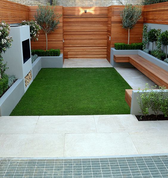 low maintenance backyard garden idea