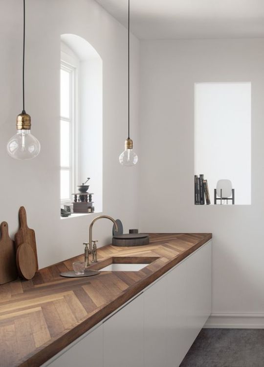 minimalist Scandinavian kitchen idea