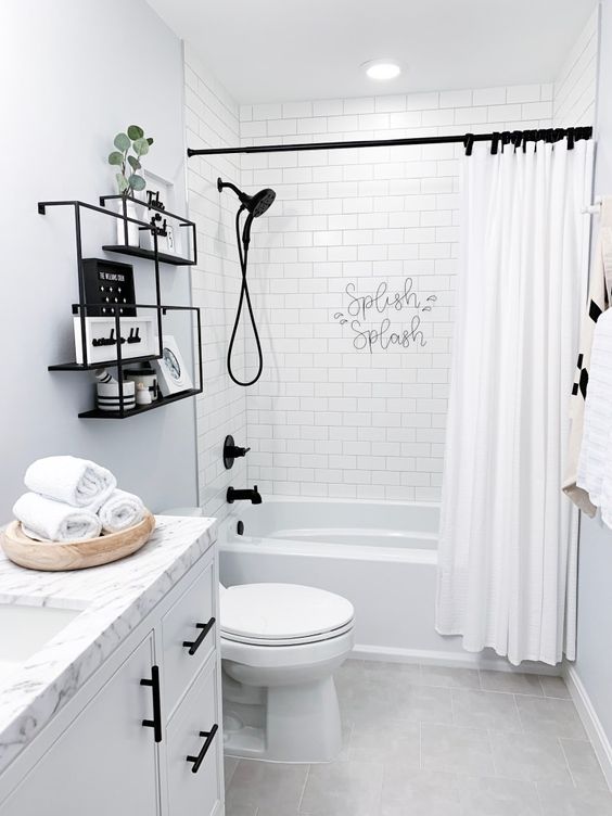 monochromatic bathroom design