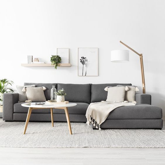 Scandinavian sofa for a cozy living room