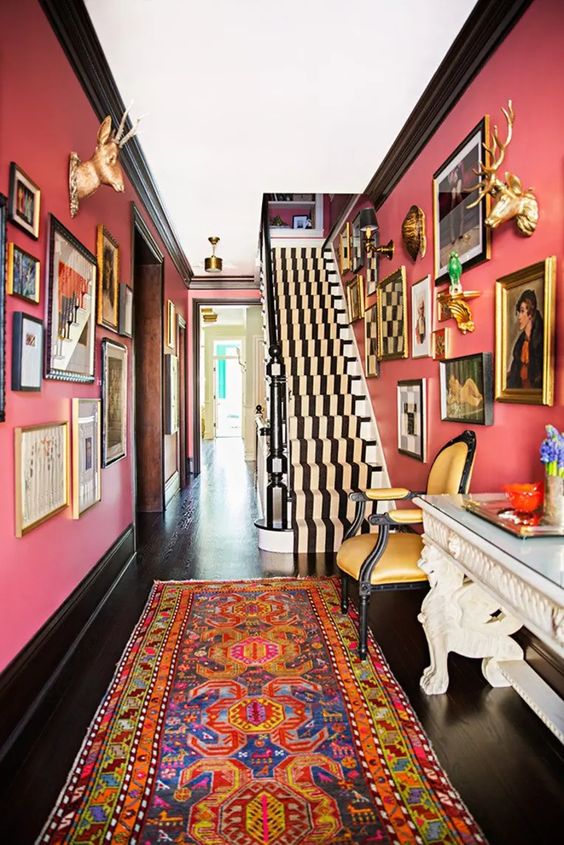 eclectic wall gallery art