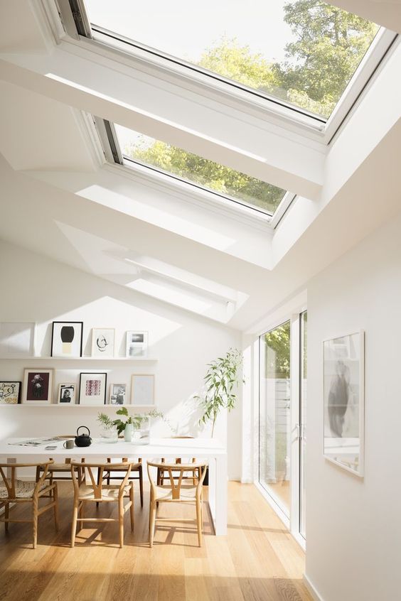 plenty of natural light in Scandinavian interior