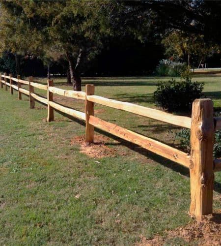 split rail fence idea