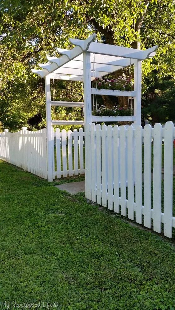 picket fence to beautify garden