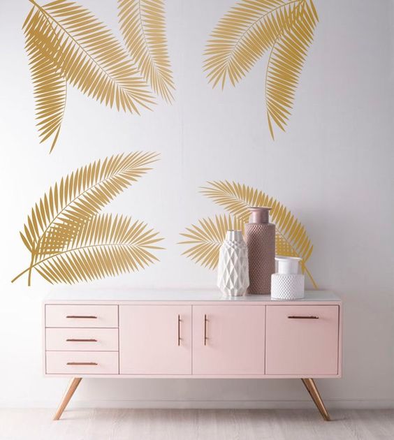 palm leaves decals