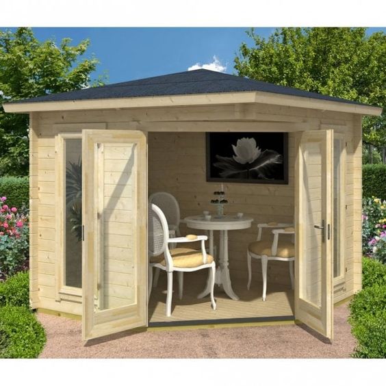 Nordic garden shed to be a dining room