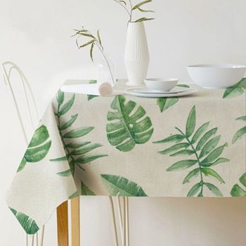 tropical tablecloths green tropical foliages