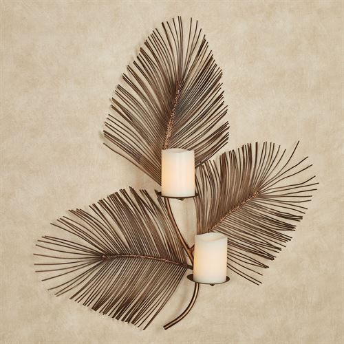 tropical metal candle stand