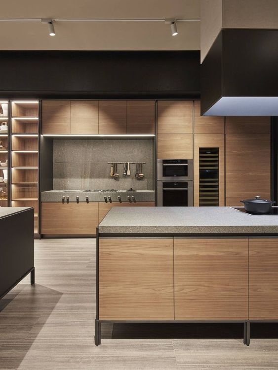 warm masculine kitchen design