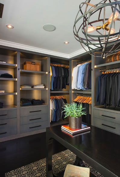 modern walk-in wardrobe