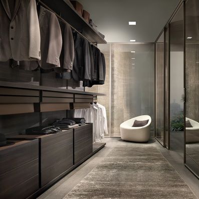 masculine walk-in wardrobe idea