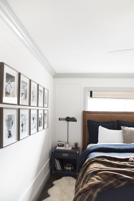 white for masculine bedroom wall colors