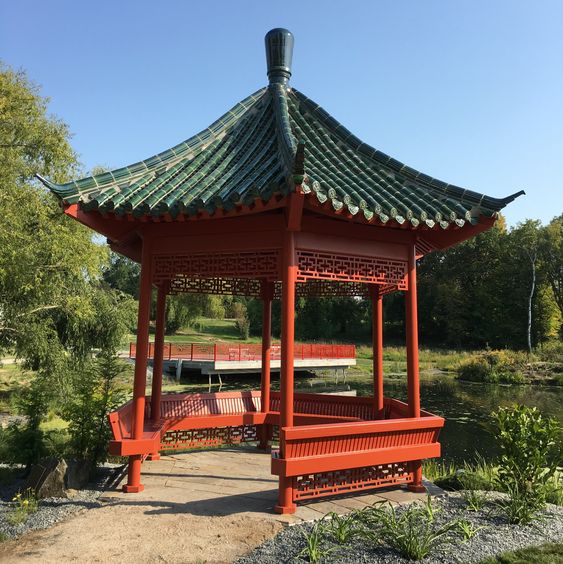 Japanese garden pavilion style to decorate patio