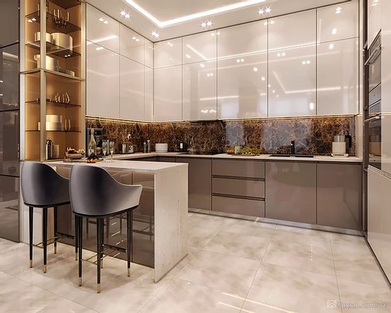 sleek luxury kitchen design ideas
