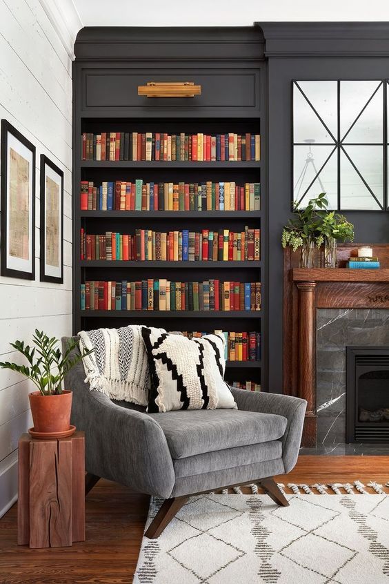 cozy home mini library ideas