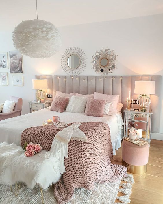 calm pink bedroom ideas