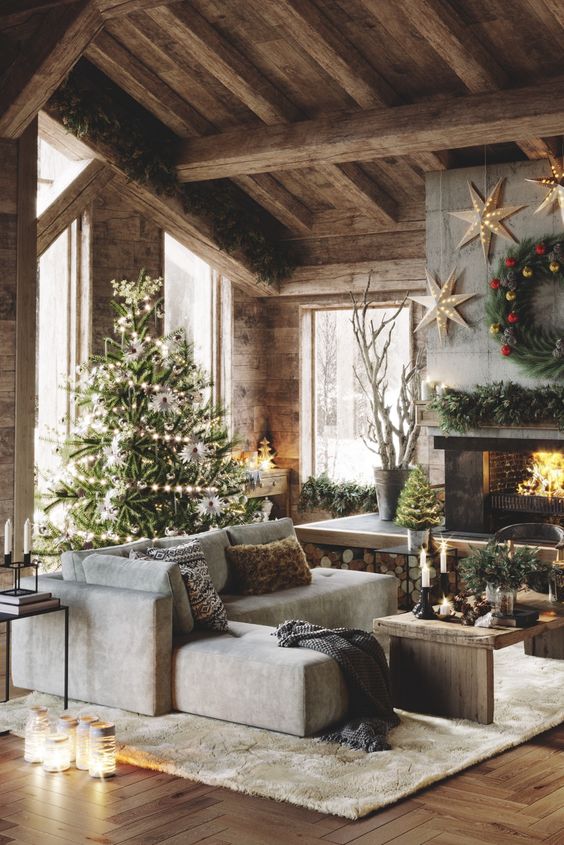 fresh christmas living room decors