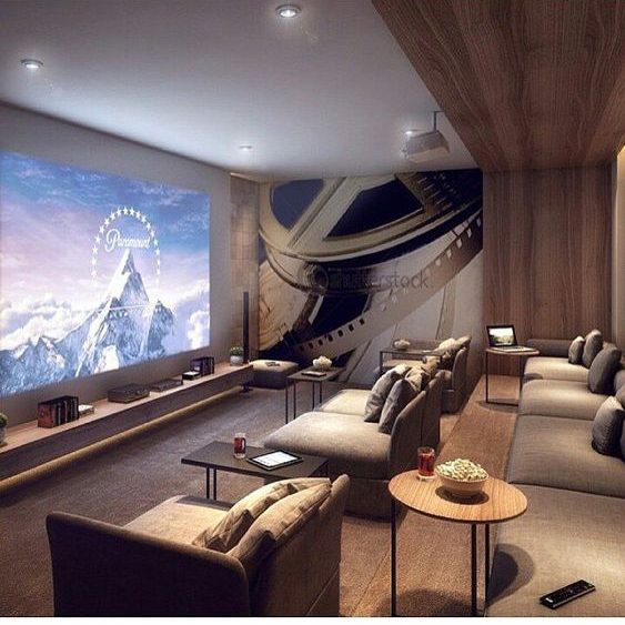 comfortable home cinema