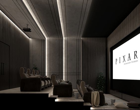 elegant home cinema