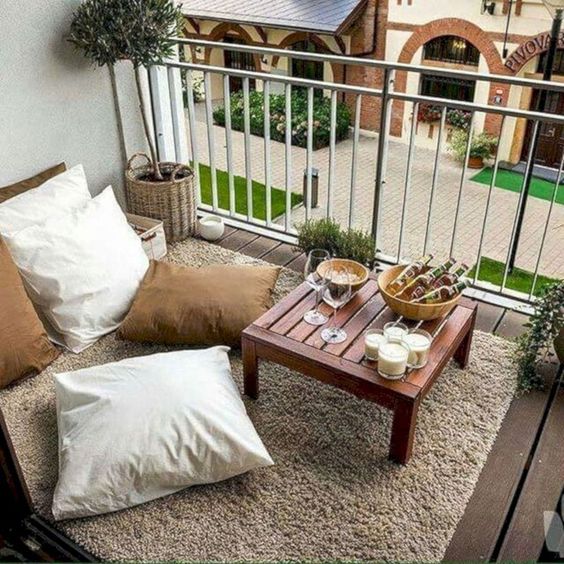 cozy apartment balcony