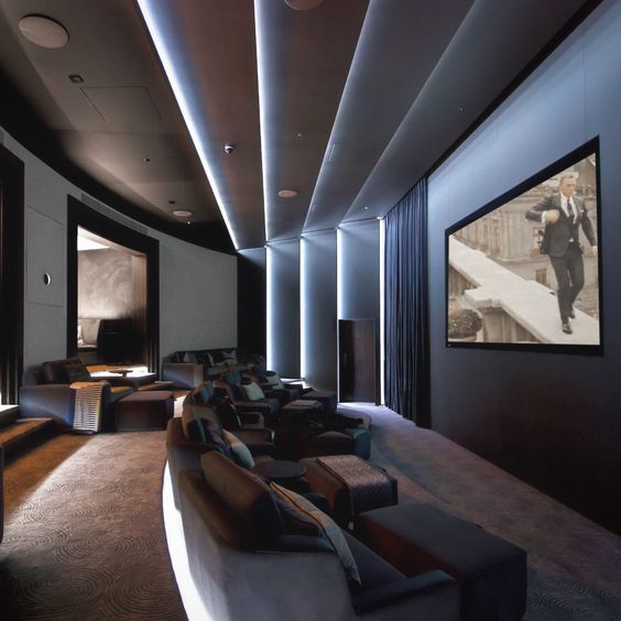 elegant home cinema