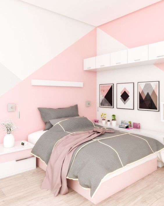 teenage pink bedroom design