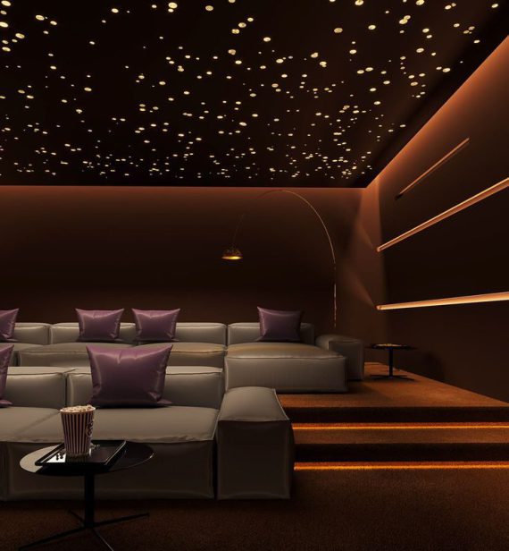 beautiful home cinema ceiling