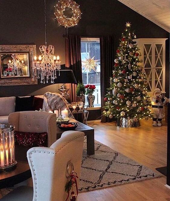 elegant christmas living room decors