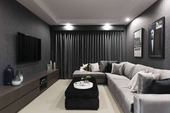 monochrome home cinema