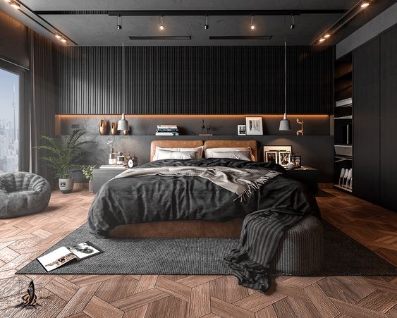 elegant master bedroom