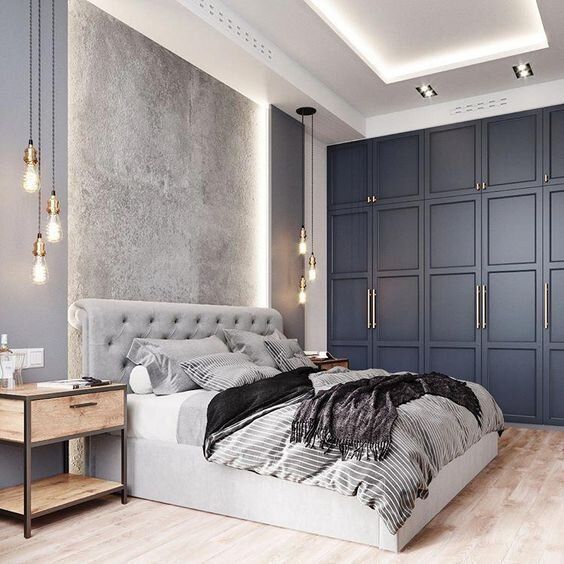elegant gray bedroom